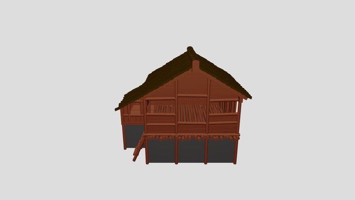 Wooden house 3D Model