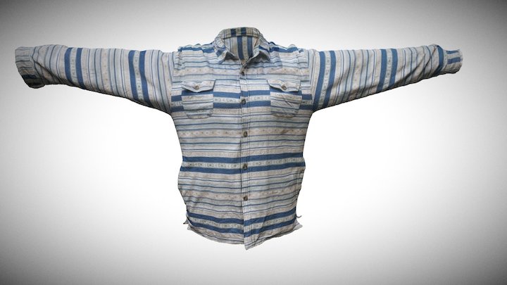 Shirt 2 raw model 3D Model