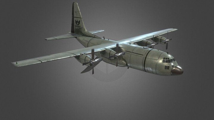 Airplane C130 3D Model