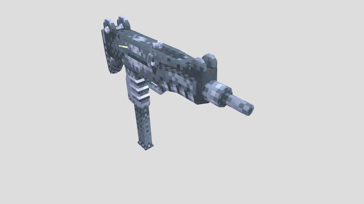 Retro SMG 3D Model