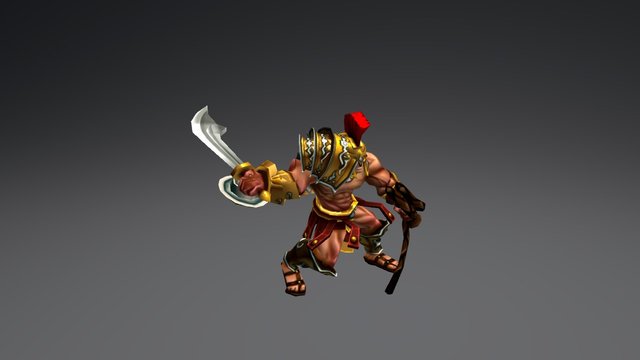 Gladiator Attack animations 3D Model