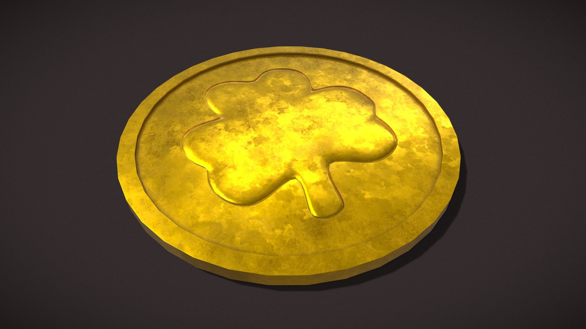 Lucky Gold Coin - Buy Royalty Free 3D model by GetDeadEntertainment