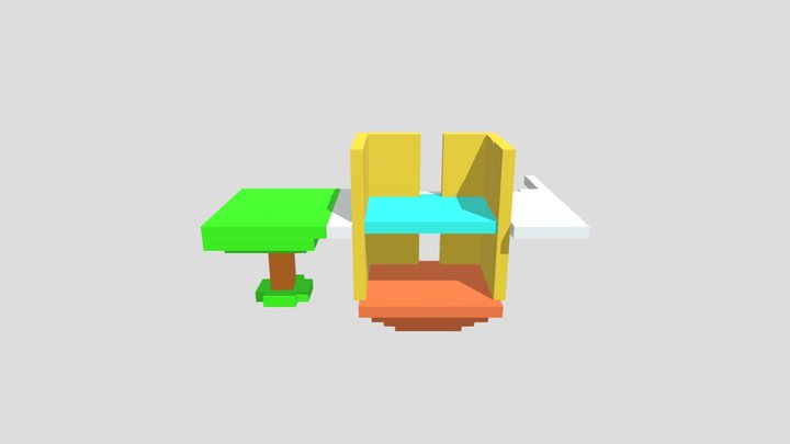 Minecraft Building 3D Model