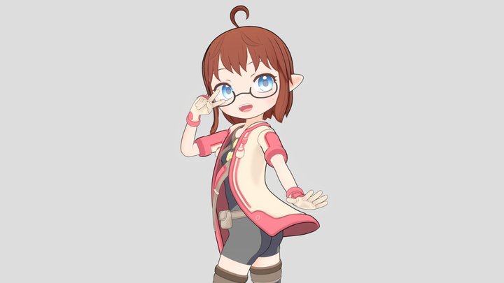 Nosa | VRChat and VSeeFace Commision 3D Model