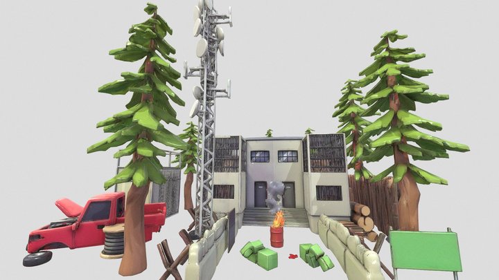 🍀{-❌-}.Sc0rn_F0rest.0uTp0st_'OnE'🍀 – Gratis 3D-model STL