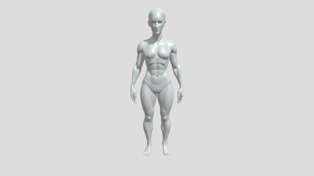 Female muscular bikini figure