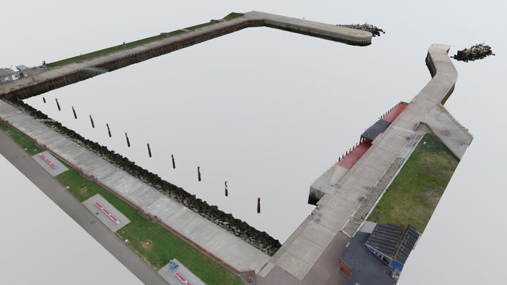 Helgoland Nordost-Hafen 03.06.2018 3D Model