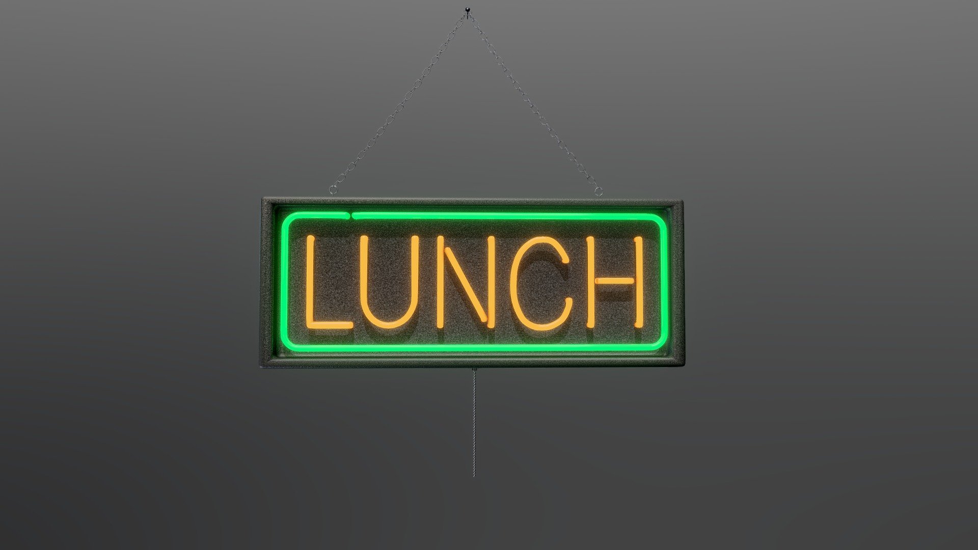 Neon Lunch Sign - Download Free 3D model by amhyde [70484ad] - Sketchfab