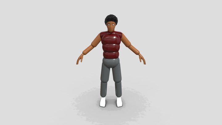 blackman_afro 3D Model