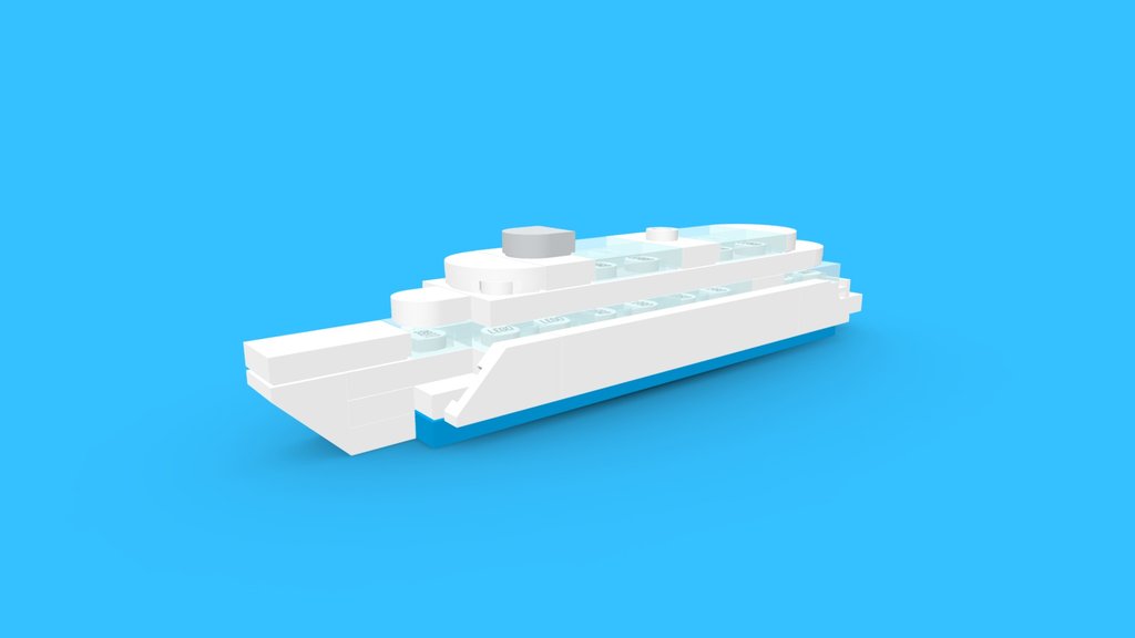 LEGO Micro River Cruise Ship MOC [#0378]