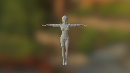 Wip Jill Body - Low Poly 3D Model