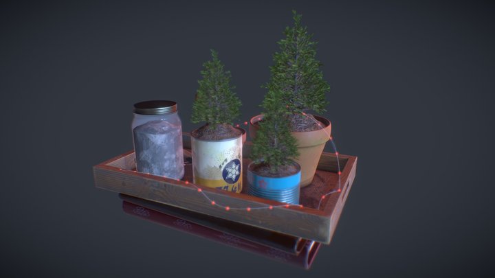 Mini Plants 3D Model
