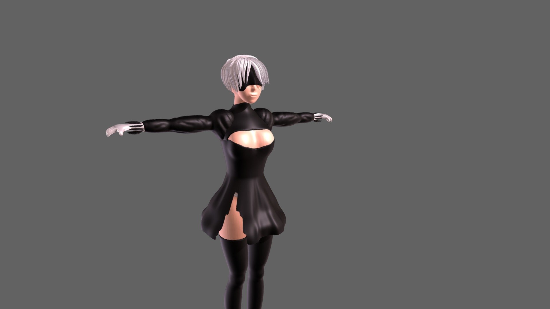 Yorha 2b Download Free 3d Model By Patmateee [704b777] Sketchfab