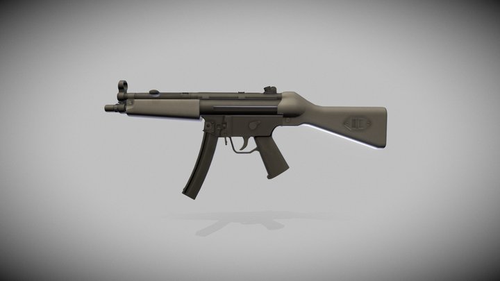 MP5 Submachine gun 3D Model