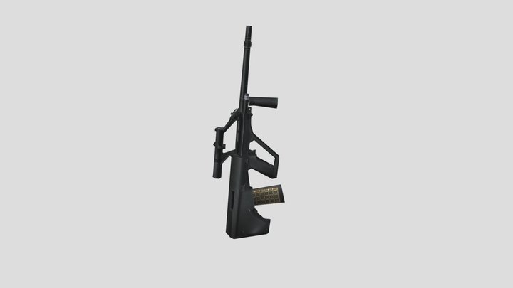 AUG GUN FreeFire 3D Model