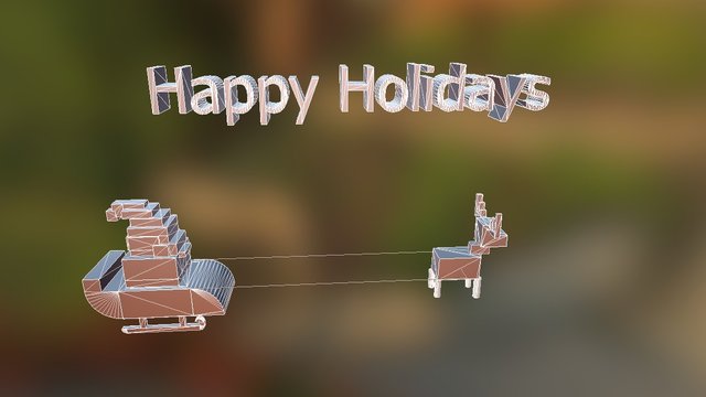 Christmascard 3D Model