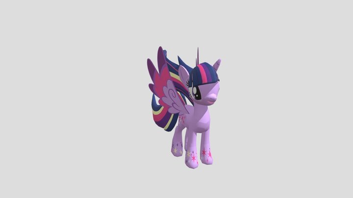 Rainbowfied Twilight Sparkle 3D Model