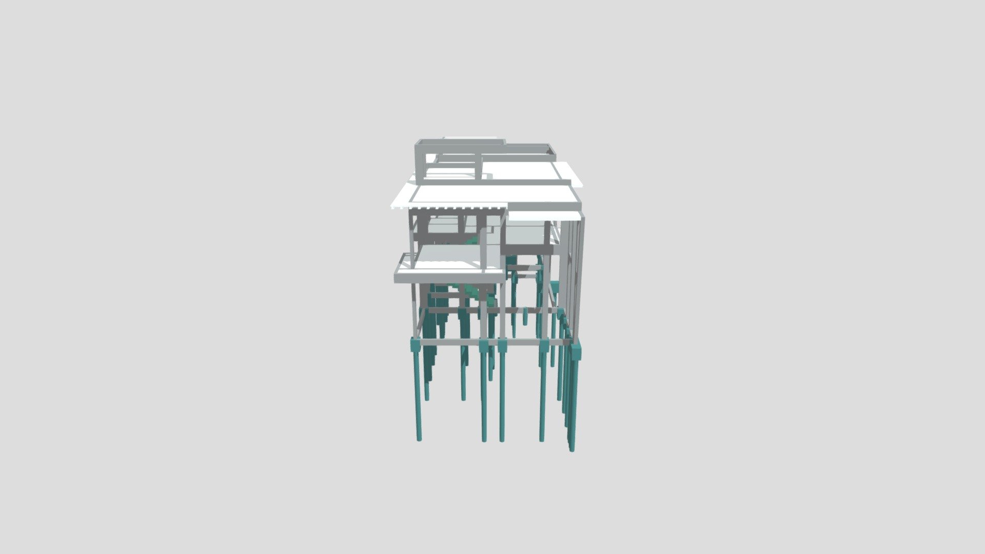 Projeto Estrutural - Residência AD — Sketchfab embed 3D viewer