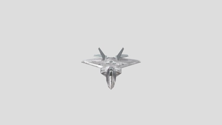 F22 Raptor Fighter Jet 3D Model