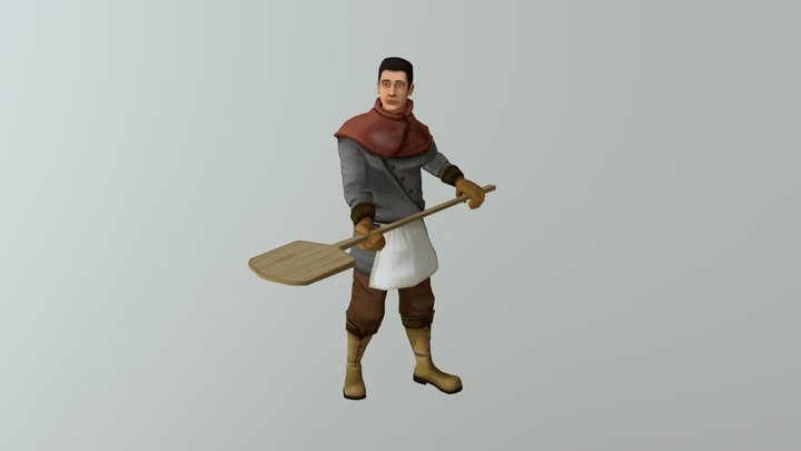 Medieval Baker 3D Model