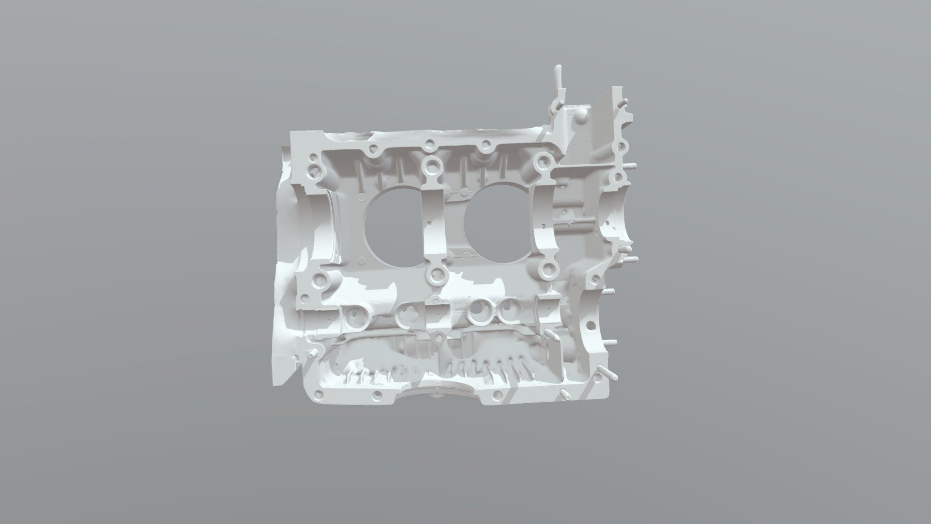 Porsche 914 Engine Case Right Side 3D model by Carrier Library