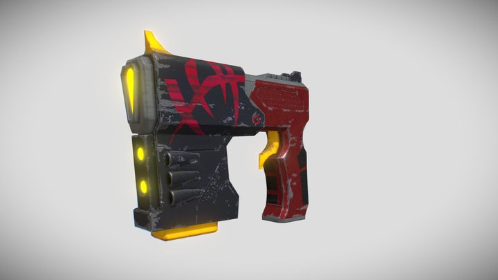 Plasma Gun 3D Model