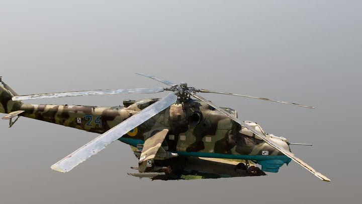 Mil Mi-24 Photogrammetry model_updated 3D Model