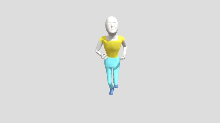 Running GG (new color) 3D Model