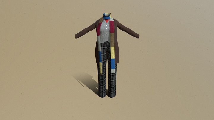 Dr. Who Inspired Outfit (Commission) 3D Model