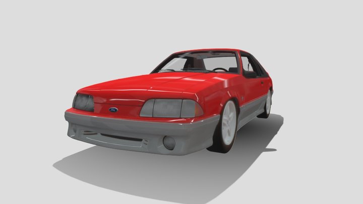 1993 Ford Mustang GT (Foxbody) 3D Model