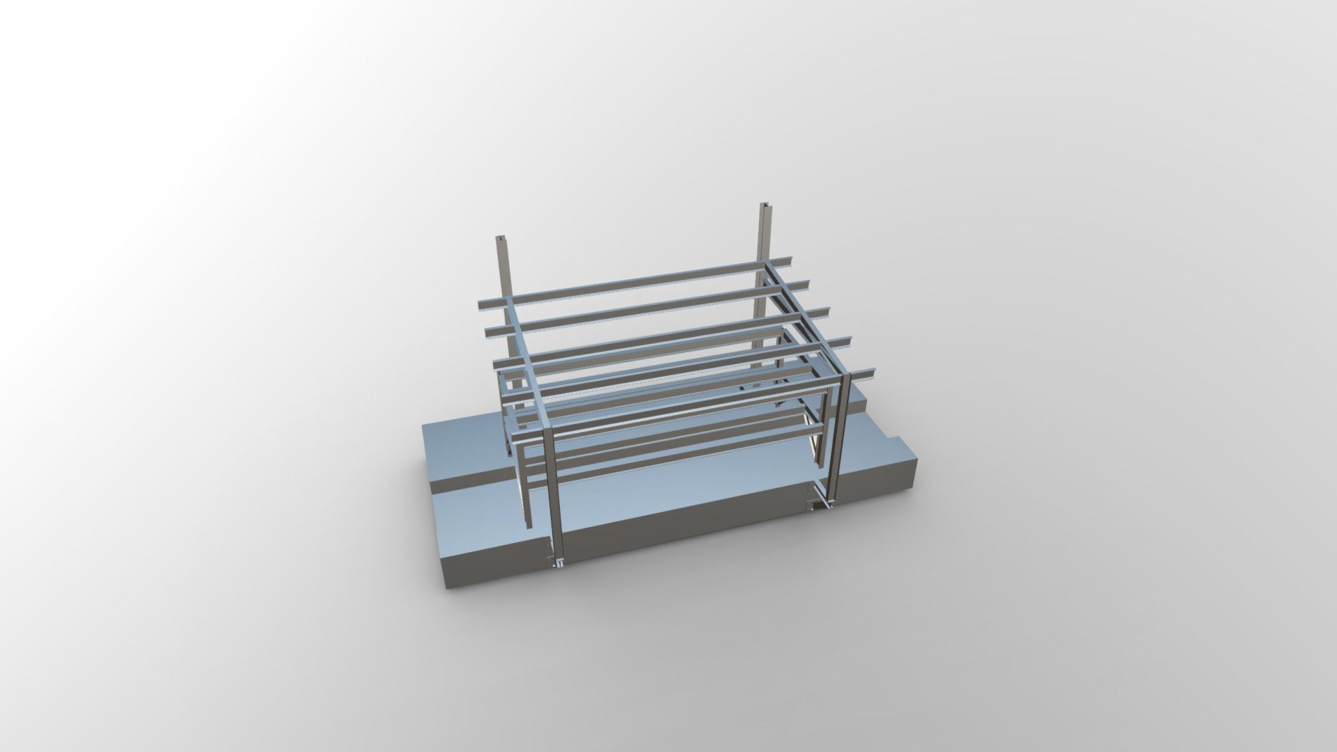 PROJETO COBERTURA METALICA CABLE RACK - Download Free 3D model by Eng ...