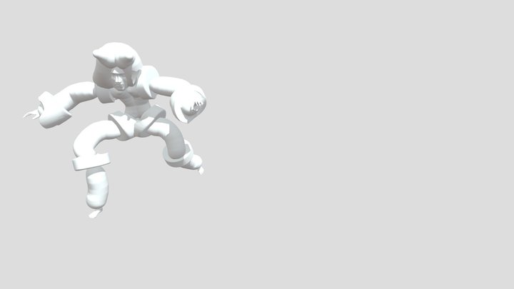 Capoeira man 3D Model