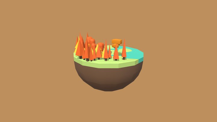 Treehome Island 3D Model