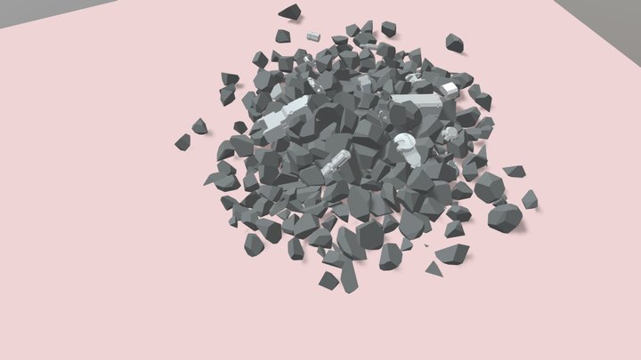 Rubble Pile 3D Model