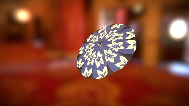 Japanese umbrella 3D Model