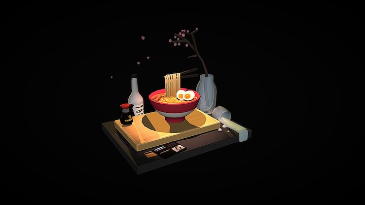 RAMEN 3D Model