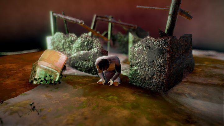 POST-APOCALYPSE London Flood 2090 3D Model