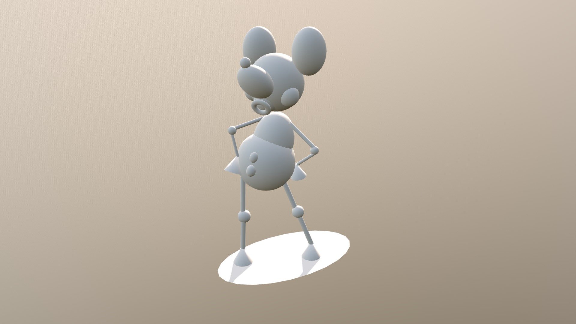 Abstract Mickey Mouse