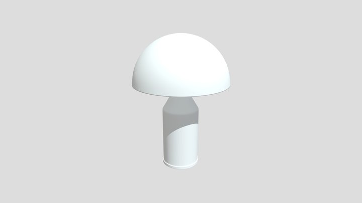 Conn mushroom table lamp 3D Model