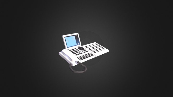 Office Desk Telephone 21 3D Model