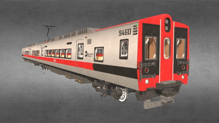 MTA Kawasaki M8 EMU 3D Model