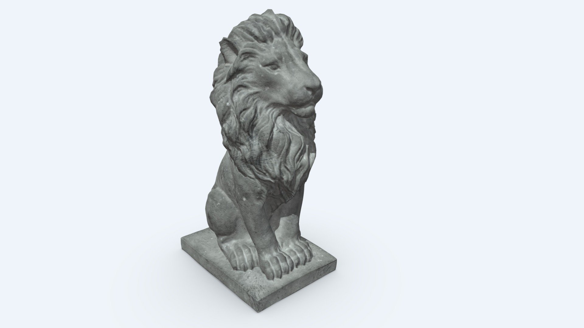 Lion statue Buy Royalty Free 3D model by digikstudio [705d17c