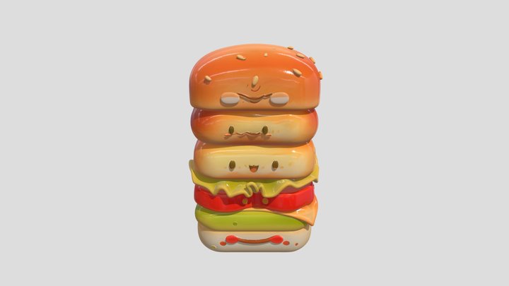 Burger – Stylized 3D Food Model