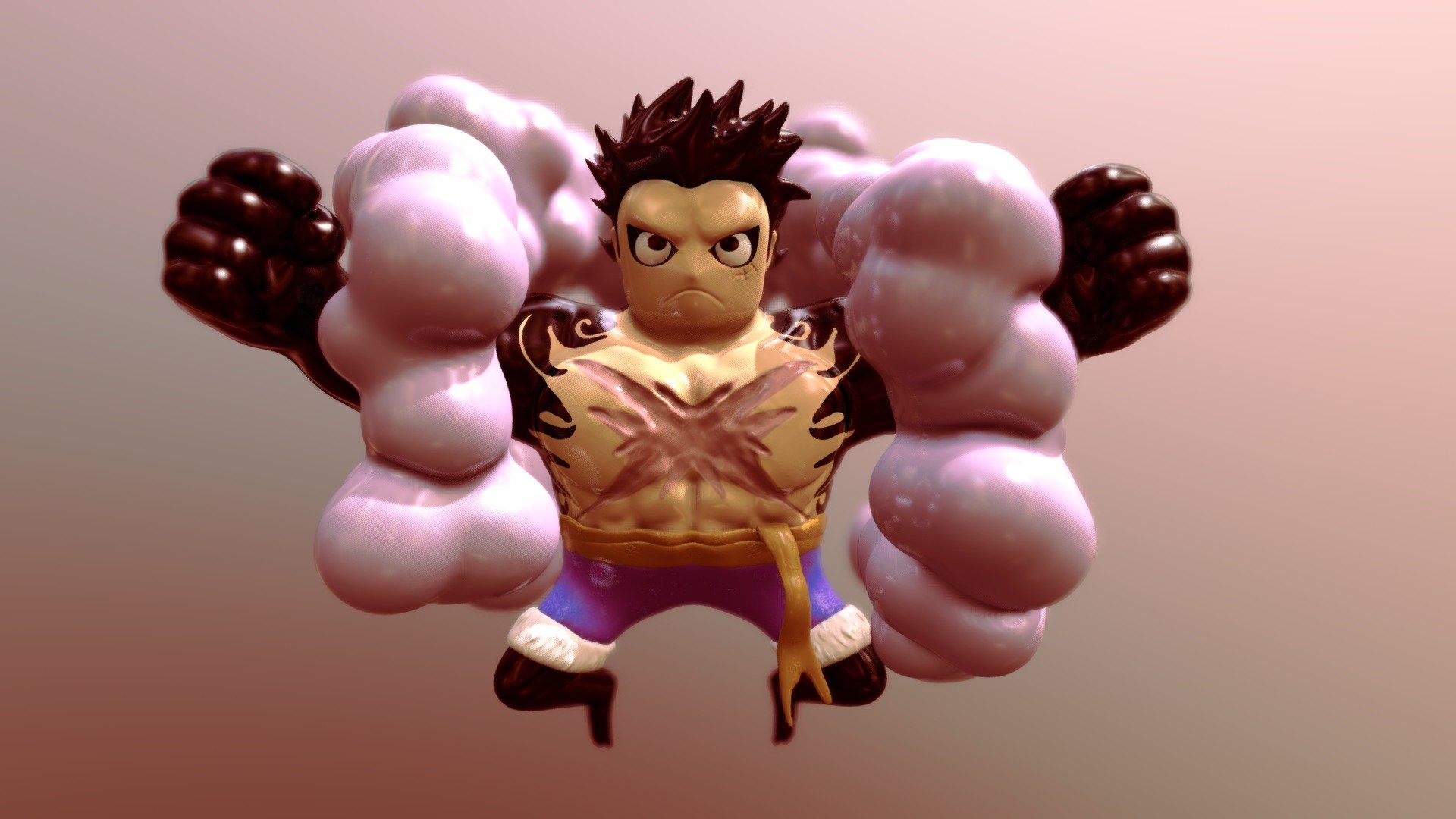 3 One Piece Luffy Gear 4 Images, Stock Photos, 3D objects, & Vectors