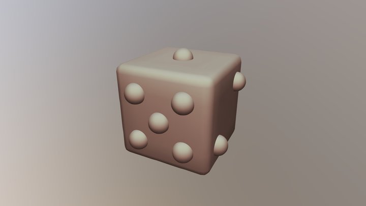 Male Dice 3D Model