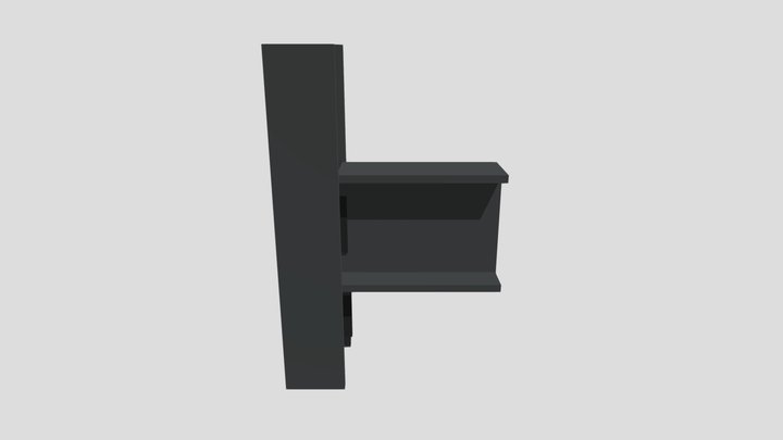 Beam to Web Seated Connection_Shira and Chloe 3D Model