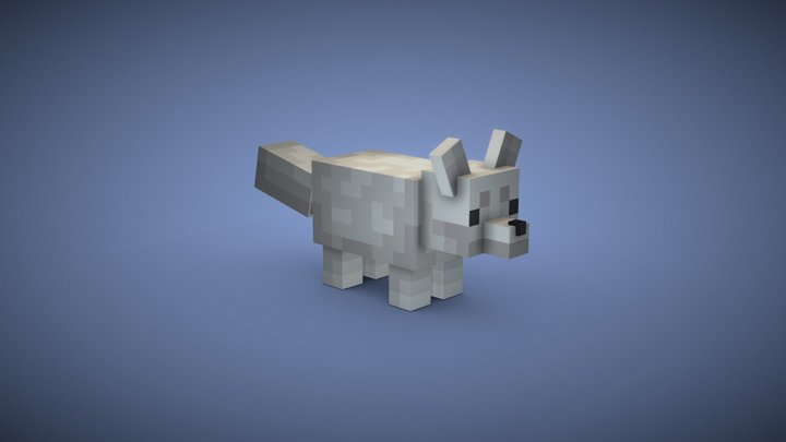 White fox 3D Model