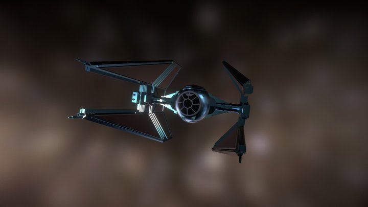 Tie Interceptor 3D Model