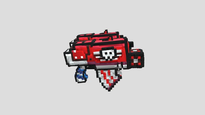 bobs shop Duel machine gun 3D Model