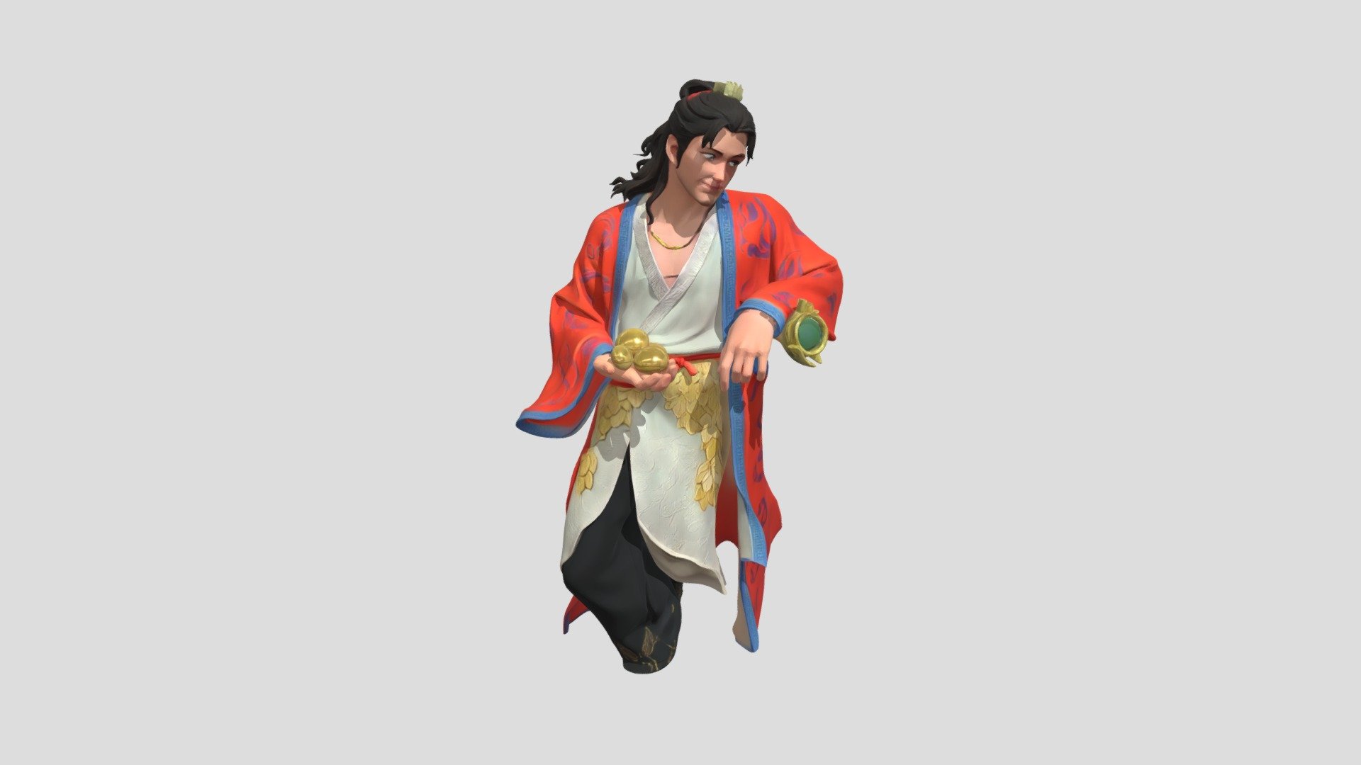 Complete freestanding 3D character closely matc - 3D model by ...